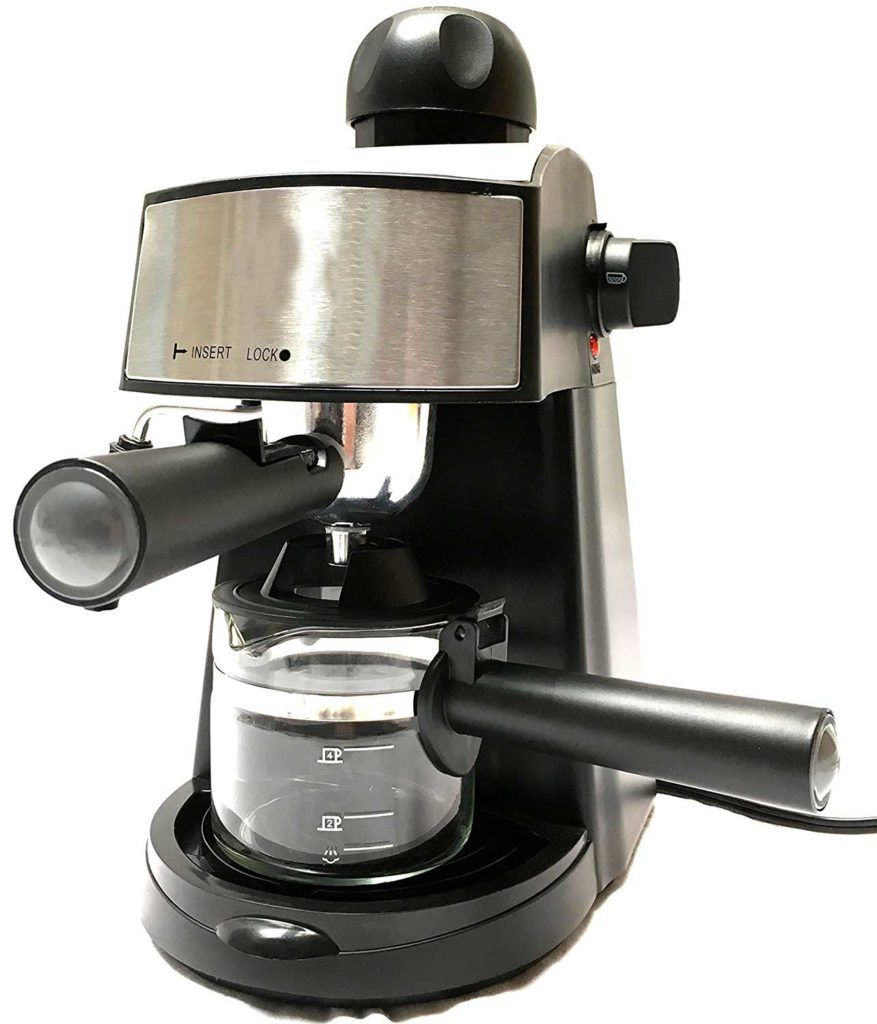 The Powerful Steam Cappuccino And Espresso Maker Barista Express Black Machine